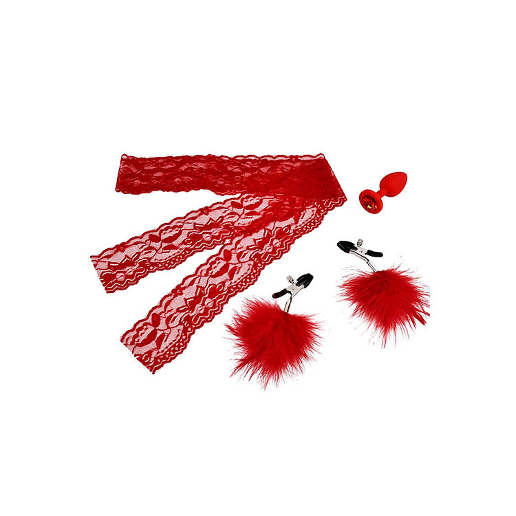 Adam & Eve Deluxe Red Hot Sex Kit – 13-Piece Couples Kit > Sex Toys > Sex Kits - Tophatter Daily Deals