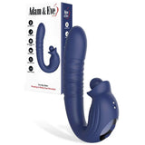 Adam & Eve Big Baller (Navy) – USB Rechargeable Thrusting Rabbit Vibrator 18.8 cm > Vibrators > Ladies > Rabbit Multi - Tophatter Daily Deals