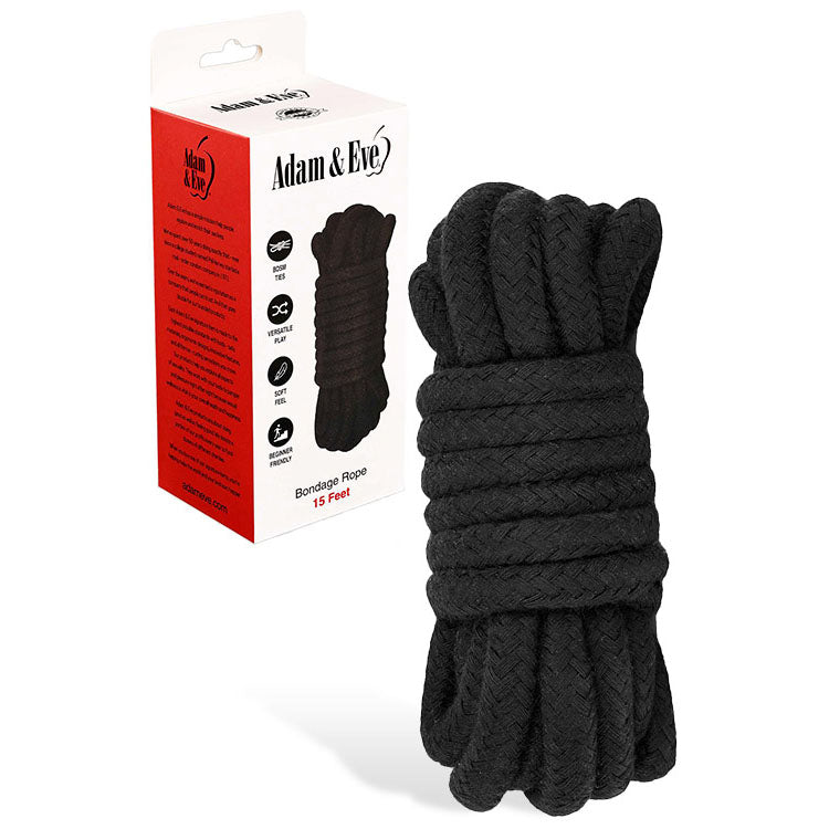 Adam & Eve Bondage Rope 4.5 Metre – Soft Touch Bondage Rope > Bondage Gear > Rope - Tophatter Daily Deals