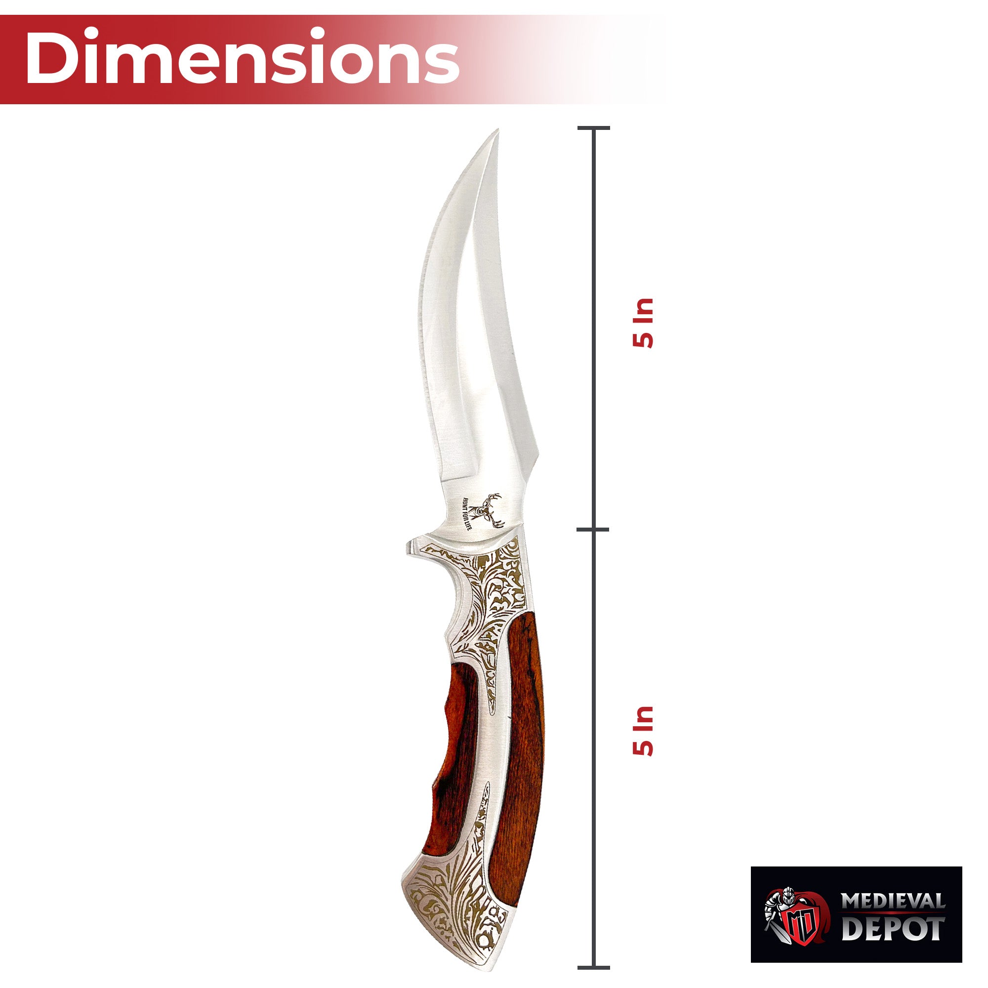 Jameson Hunt For Life™ Hunting Knife knives - Tophatter Daily Deals