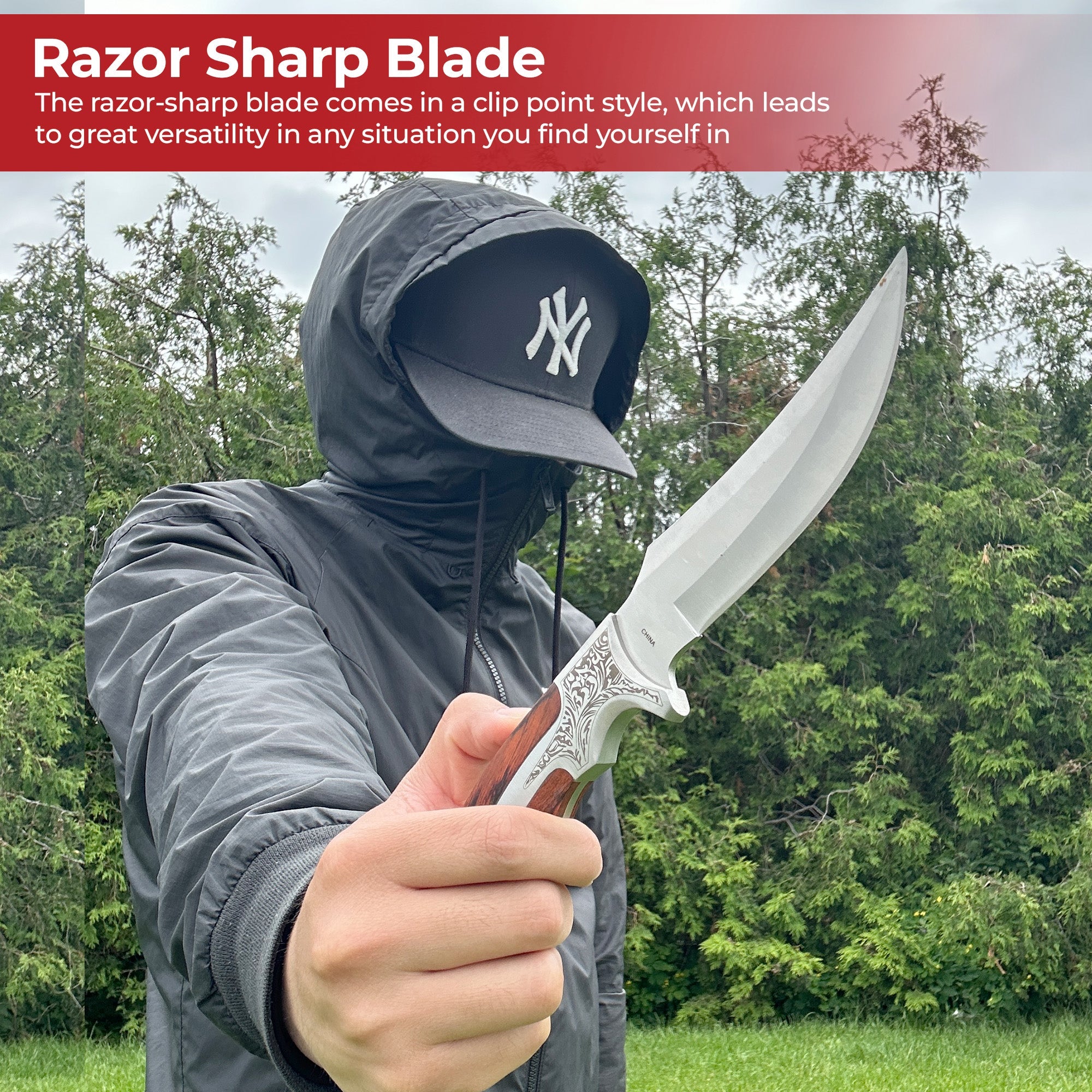 Jameson Hunt For Life™ Hunting Knife knives - Tophatter Daily Deals