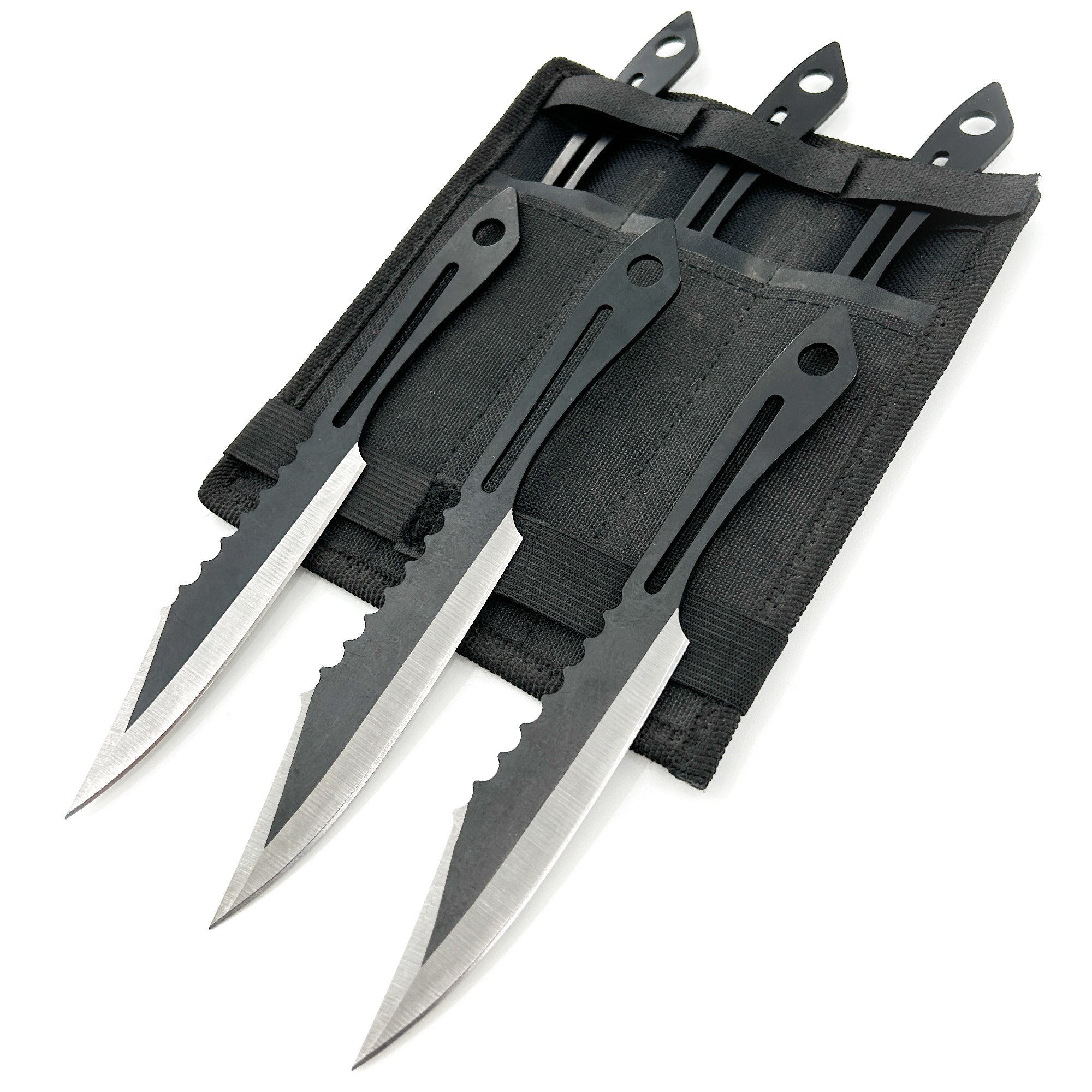 Japanese Killer Sawshark Throwing Set knives - Tophatter Daily Deals