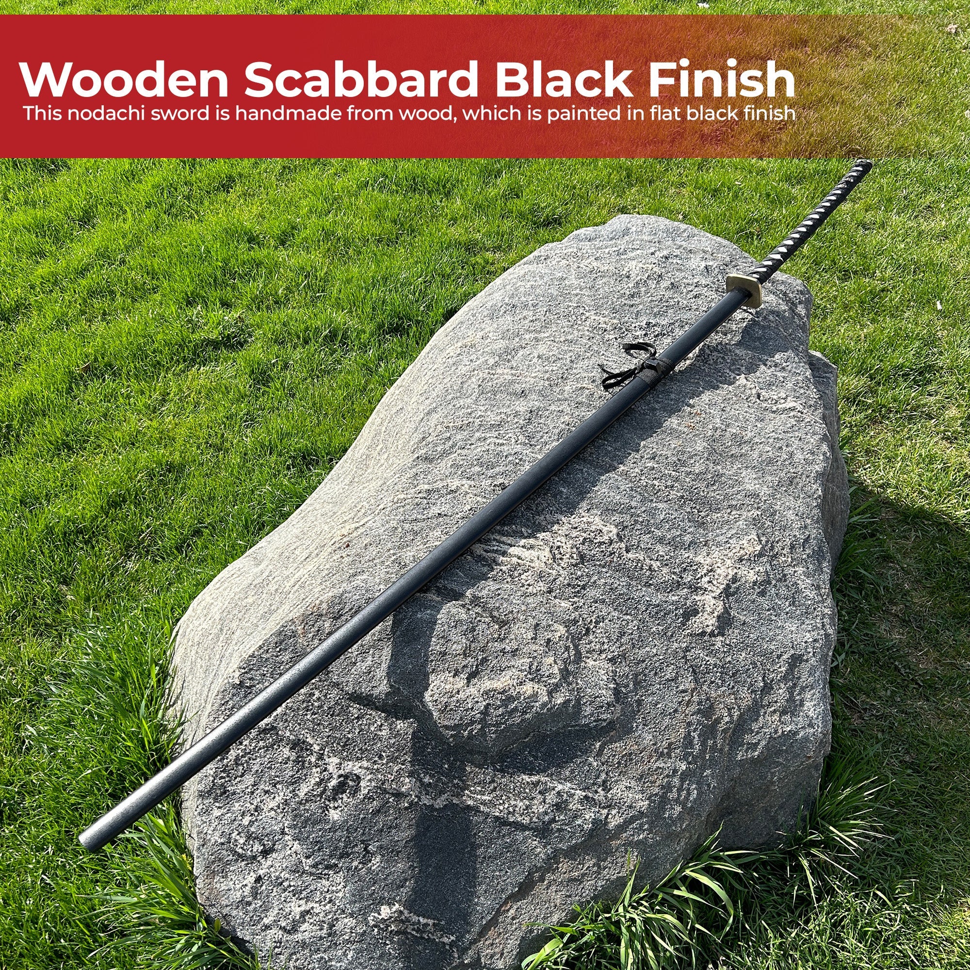 Japanese Nodachi Carbon Steel Giant 78 Inch Full Tang Sword swords - Tophatter Daily Deals