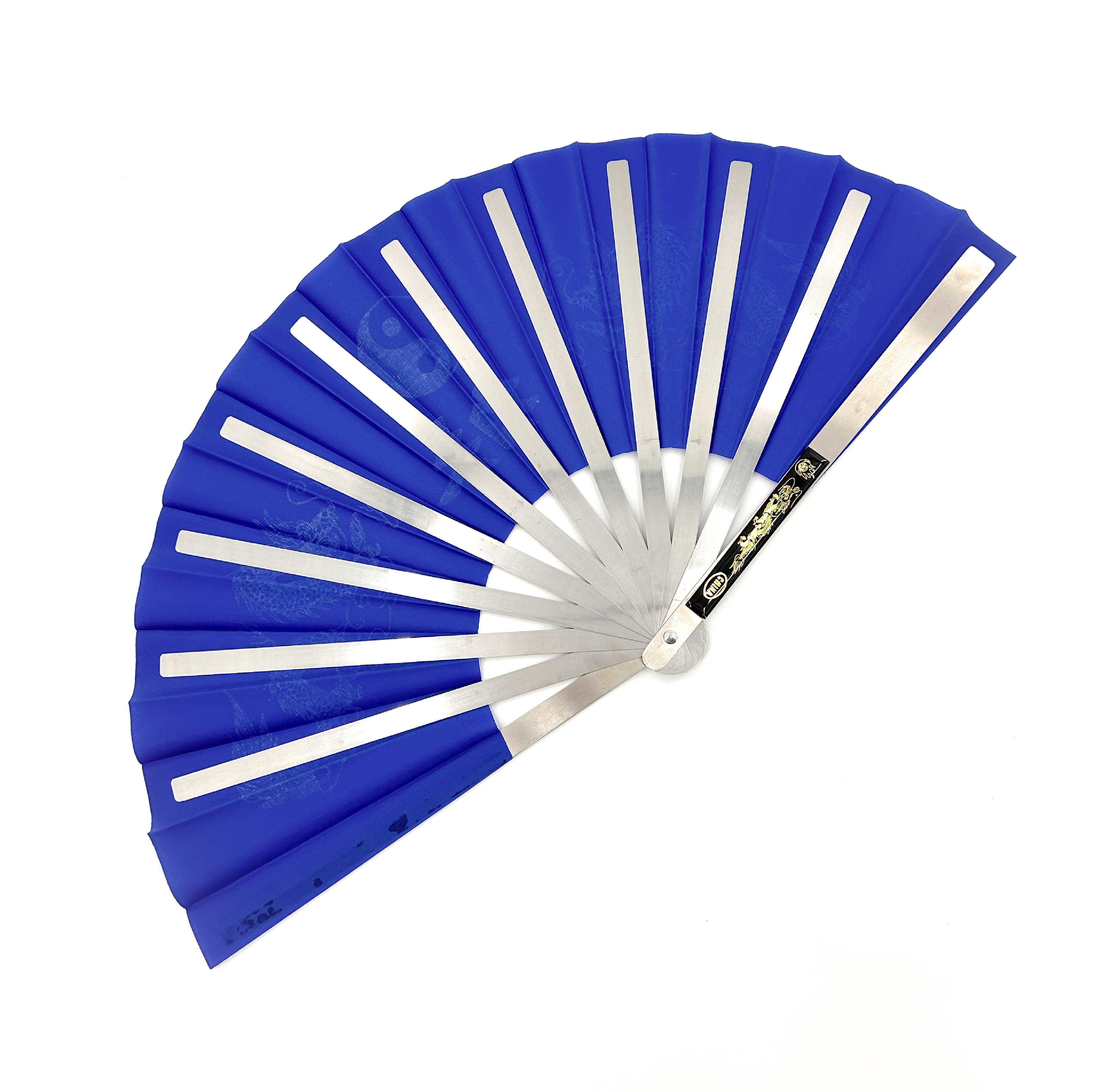 Japanese Tessen-Jutsu Iron Fan Tai Chi Blue ninja & martial arts - Tophatter Daily Deals