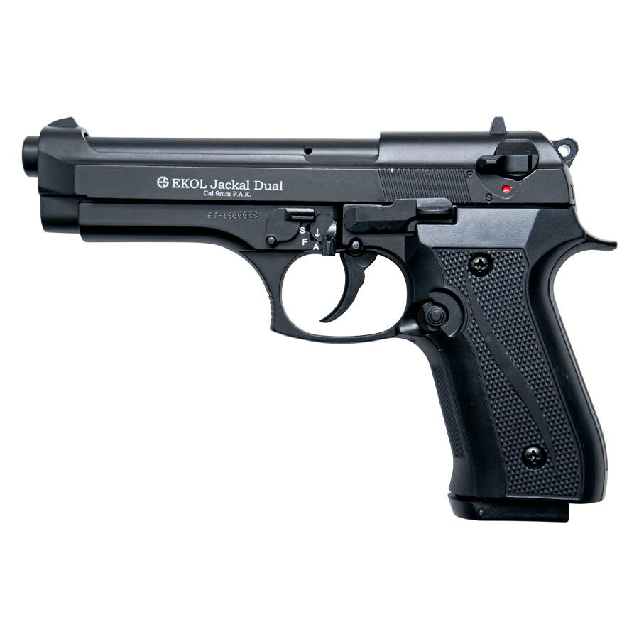 Jackal Full Automatic Blank Firing Machine Gun Black Finish - TOPHATTER'S ARMORY DEALS Collectible Weapons - Tophatter Daily Deals