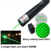 Green Laser Pointer Pen JD-851 High Power Military Grade 10 Miles + Star Cap + Battery + Charger 532nm Laser - Tophatter Daily Deals
