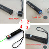 Green Laser Pointer Pen JD-851 High Power Military Grade 10 Miles + Star Cap + Battery + Charger 532nm Laser - Tophatter Daily Deals