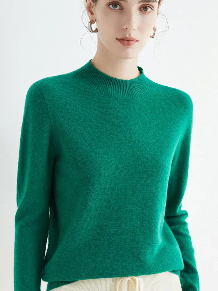 Soft Classic Women’s Pullover - Mock Neck, Wool, Work - Tophatter Daily Deals
