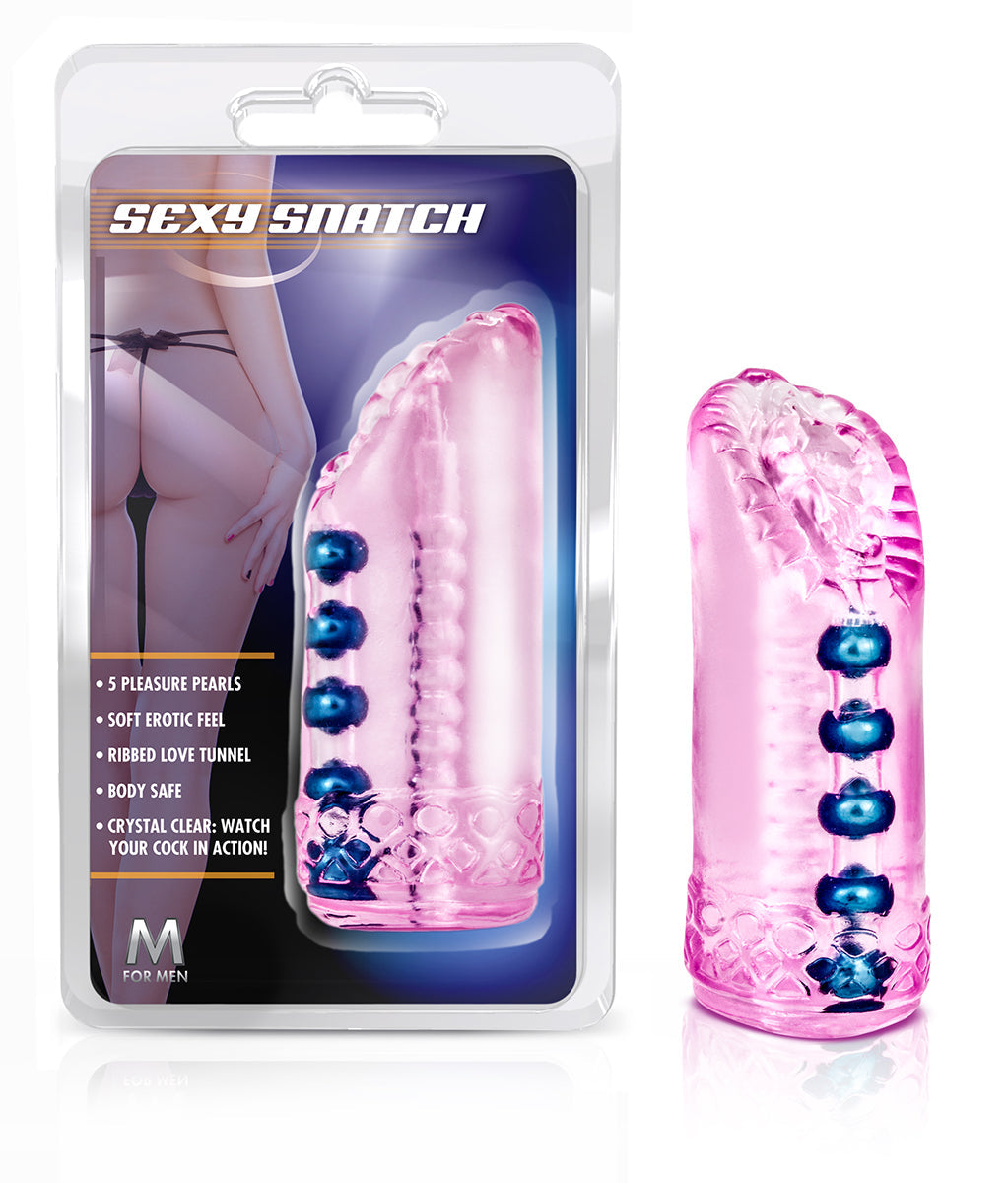 Sexy Pink Masturbator Sleeve with Soft Pleasure Pearls 5.5 Inch > Sex Toys For Men > Masturbators > Manual - Tophatter Daily Deals