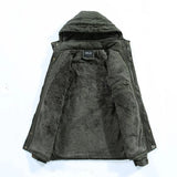 Insulating Men's Fleece Jacket - Hooded, Plush Lining, Cold - Tophatter Daily Deals