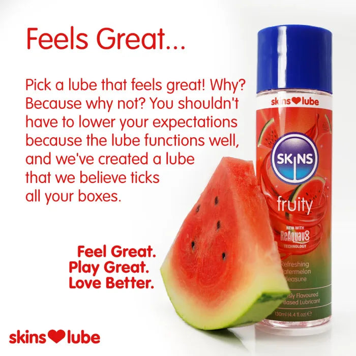 Skins Watermelon (4.4 Fl Oz) Water Based Lubricant > Lube > Flavoured - Tophatter Daily Deals