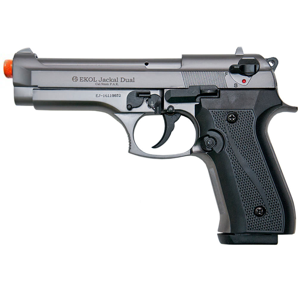 Jackal Full Automatic Front Firing Blank Machine Gun Fume Finish - Tophatter's Guns'N'Weapons Store Collectible Weapons - Tophatter Daily Deals