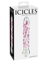 Icicles No. 7 (Clear/Pink) – Luxury Hand-Blown Glass Massager > Glass > Dildos - Tophatter Daily Deals