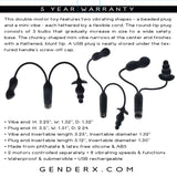 Gender X Double My Pleasure – Rechargeable Dual Motor Vibrator > Vibrators > Unconventional - Tophatter Daily Deals