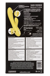 California Dreaming San Diego Seduction Yellow Silicone Dual-Action Massager with Triple Motors and 10 Functions > Vibrators > Ladies > Rabbit - Tophatter Daily Deals