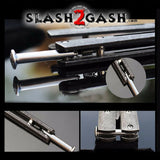 Stonewash Butterfly Knife TRAINER Balisong w/ Zen Pins + Spring Latch Knife-Balisong - Tophatter Daily Deals