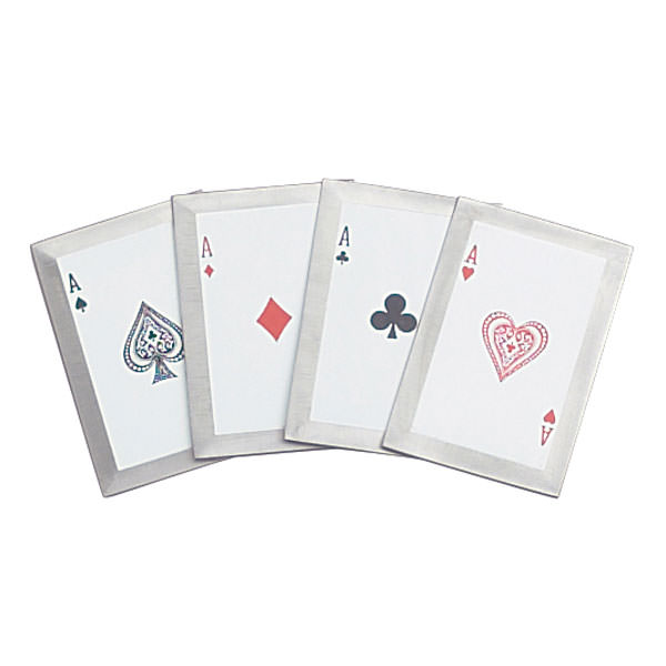 4pc Throwing Card Set with Four of a Kind Ace Graphics - TOPHATTER'S ARMORY DEALS Collectible Weapons - Tophatter Daily Deals