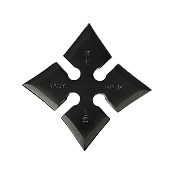 4 Point Hybrid Shuriken, 4" Diameter Throwing Star Black Collectible Weapons - Tophatter Daily Deals