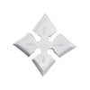 4 Point Hybrid Shuriken, 4" Diameter Throwing Star Silver - TOPHATTER'S ARMORY DEALS Collectible Weapons - Tophatter Daily Deals