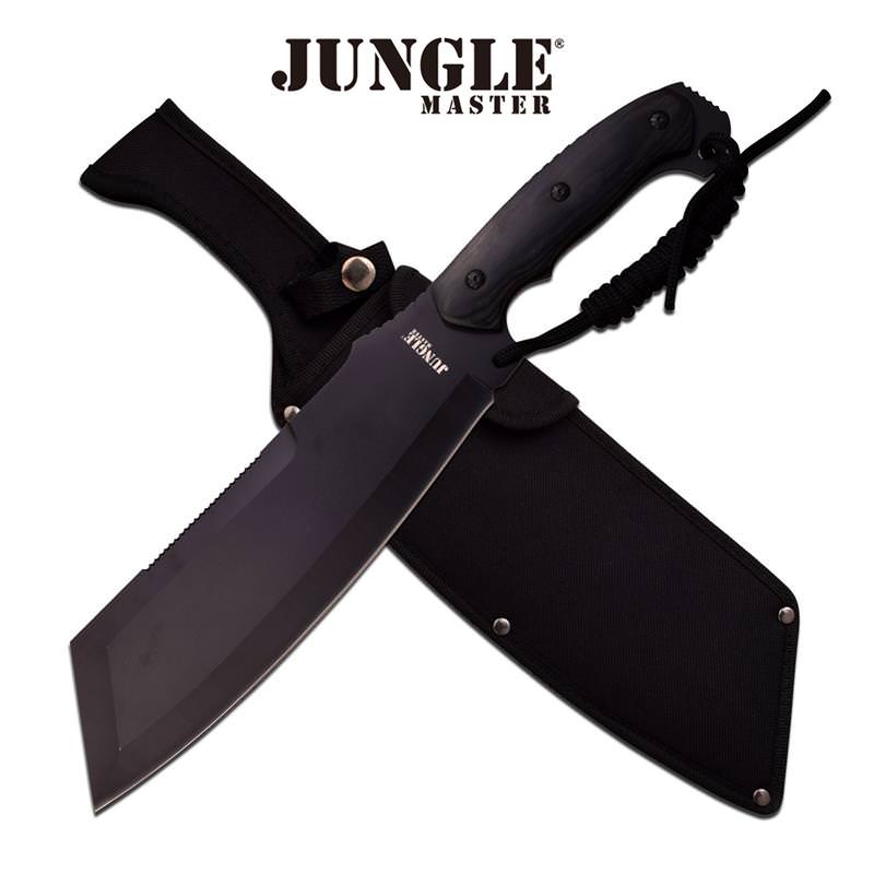 15.75" Jungle Master Tactical Cleaver Machete Knife Collectible Weapons - Tophatter Daily Deals