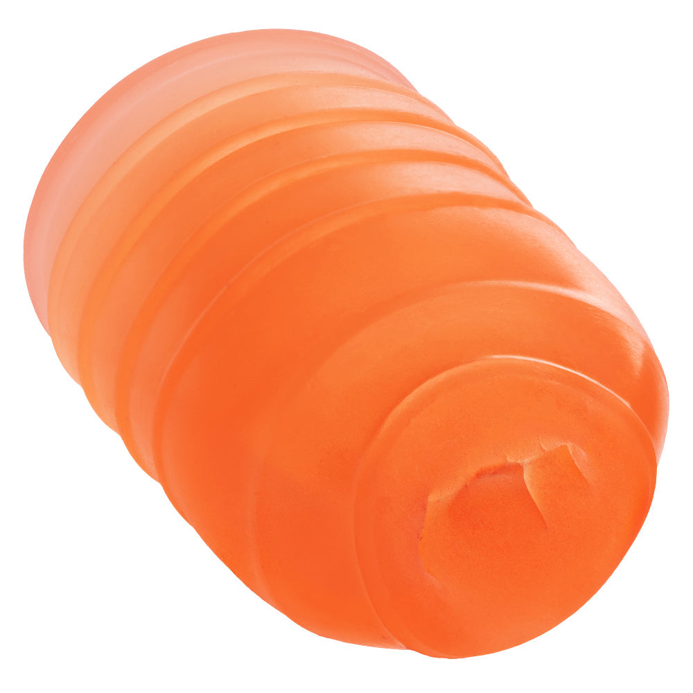 Pop Sock Ribbed Reversible Stroker Soft Tight Stretchy Material Orange > Sex Toys For Men > Masturbators Cup - Tophatter Daily Deals