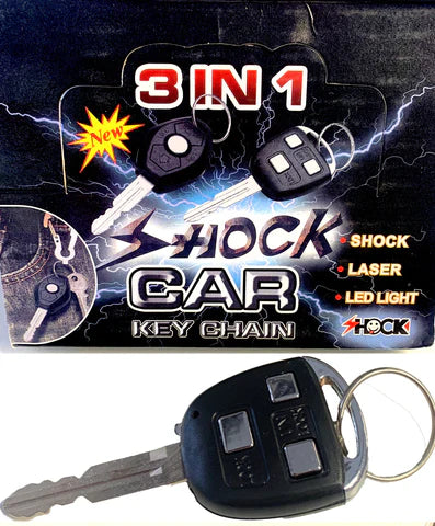 SHOCKING CAR KEY WITH LED LIGHT & LASER POINTER - Tophatter Daily Deals
