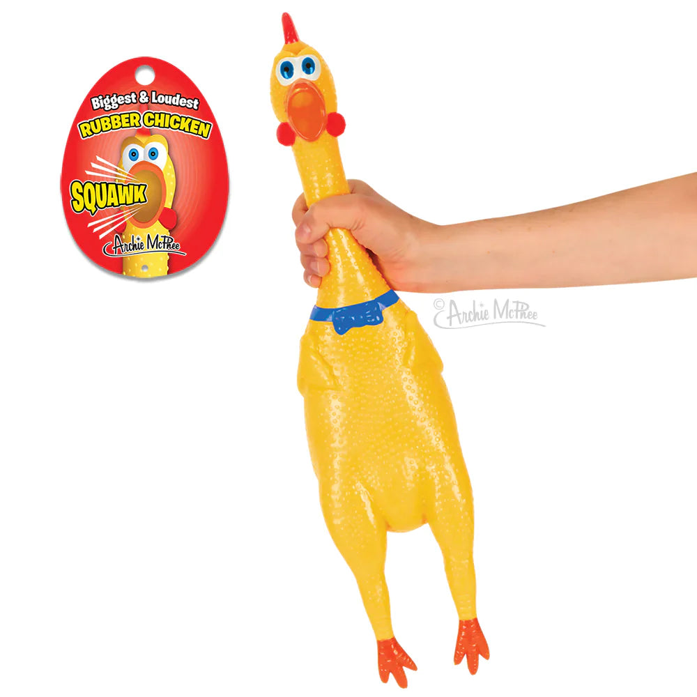 14 INCH SCREAMING RUBBER CHICKEN - Tophatter Daily Deals