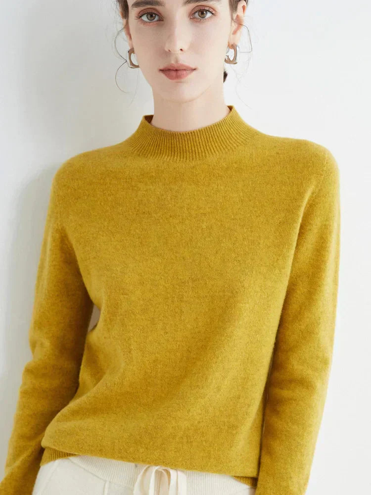 Soft Classic Women’s Pullover - Mock Neck, Wool, Work - Tophatter Daily Deals