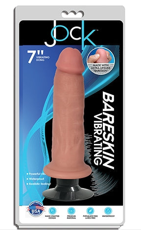 JOCK 7 Inch Bareskin Vibrating Dong No Balls Vanilla Color > Vibrators > Realistic Vibrators - Tophatter Daily Deals