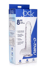 JOCK C-Thru 8 Inch Clear Dong with Balls > Dildos > Realistic Dildos - Tophatter Daily Deals