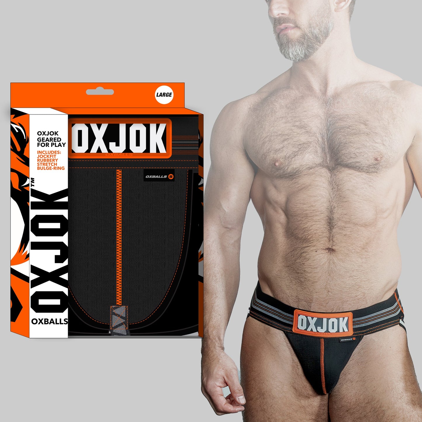 Oxballs Slingjock Upthrust Slider-Strap Jock (Black Iron) – Comfortable Men's Jockstrap > Clothes > Jockstraps - Tophatter Daily Deals