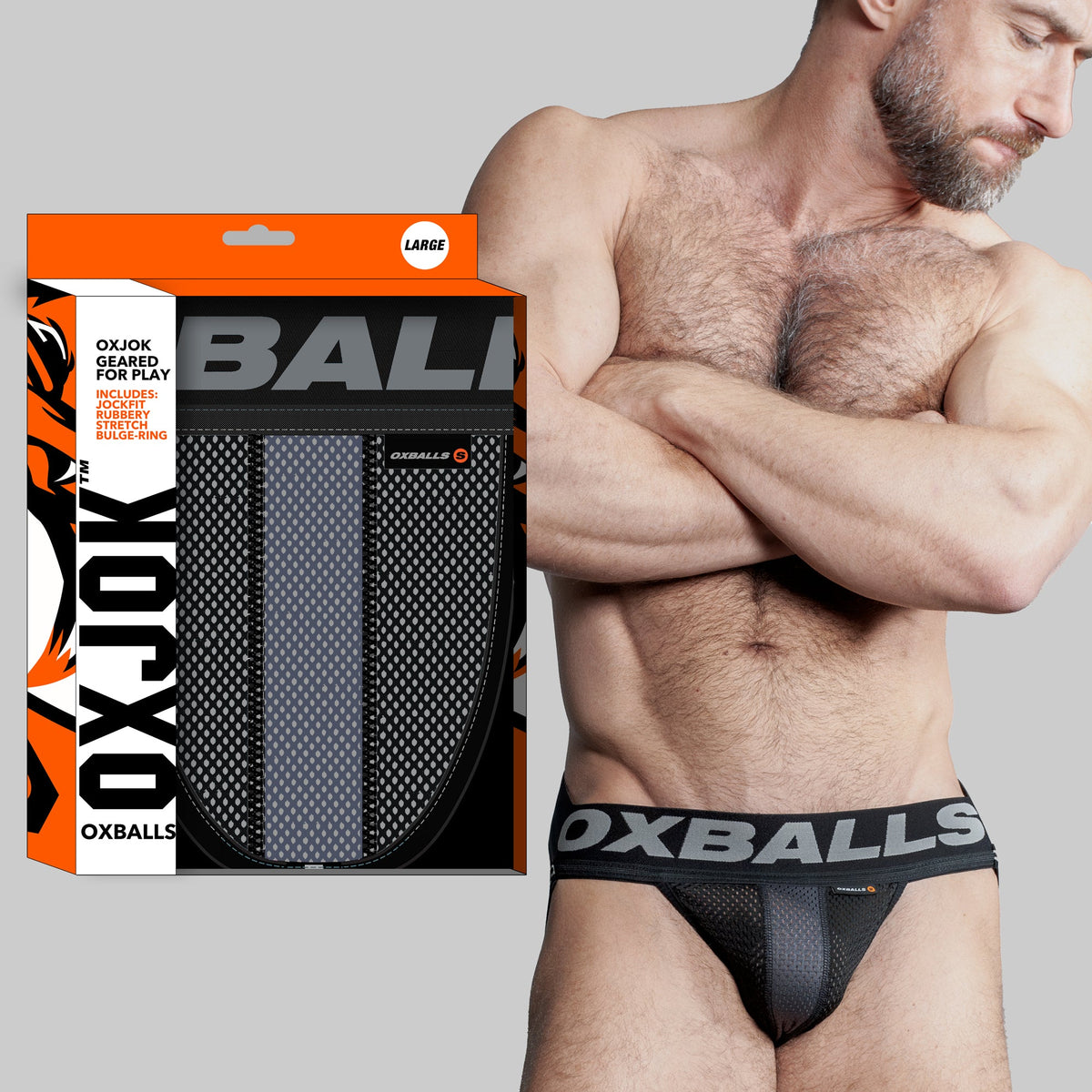 Oxballs Airmesh Swagger (Tar Black) – Comfortable Jockstrap > Clothes > Jockstraps - Tophatter Daily Deals