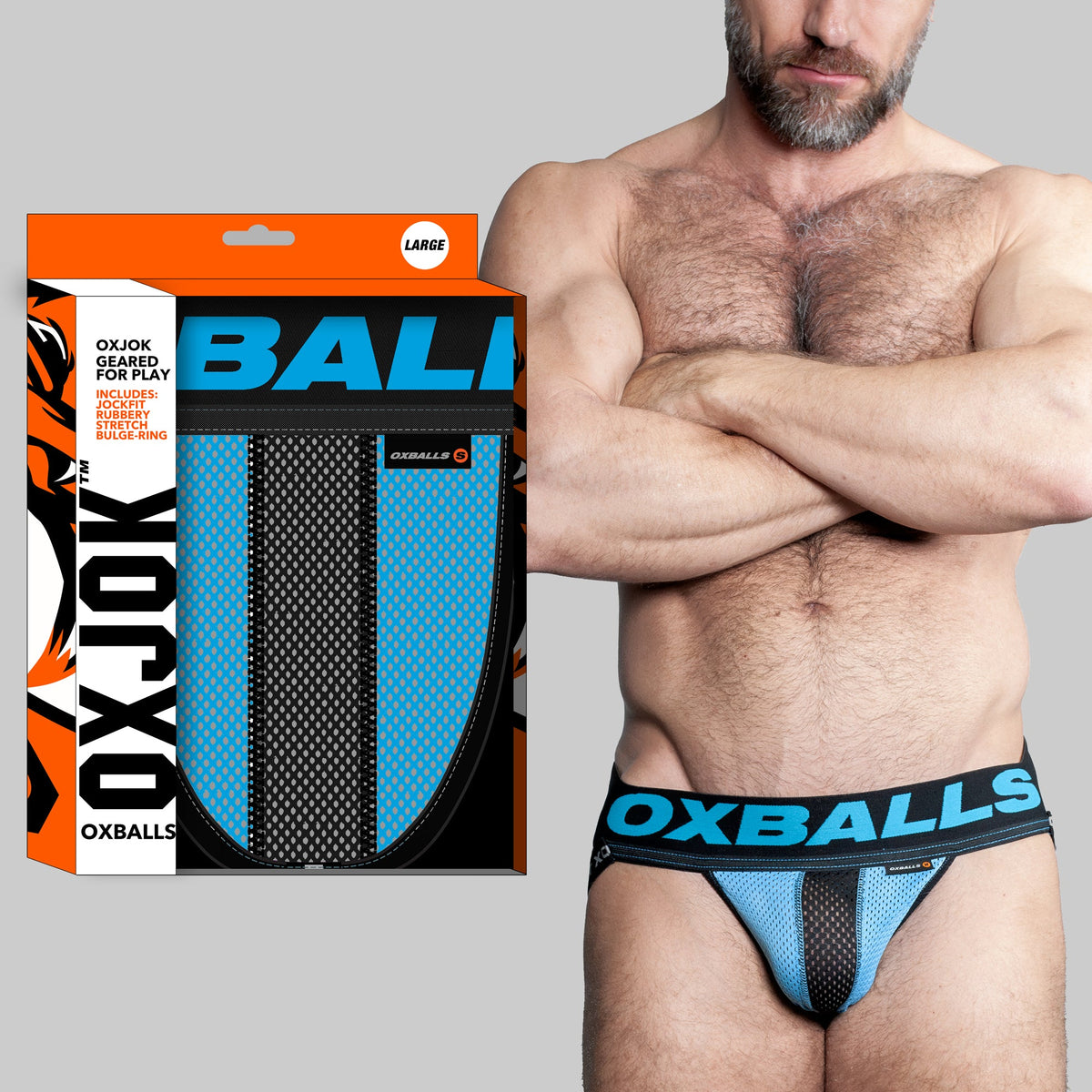 Oxballs Airmesh Swagger (Tar Black) – Comfortable Jockstrap > Clothes > Jockstraps - Tophatter Daily Deals