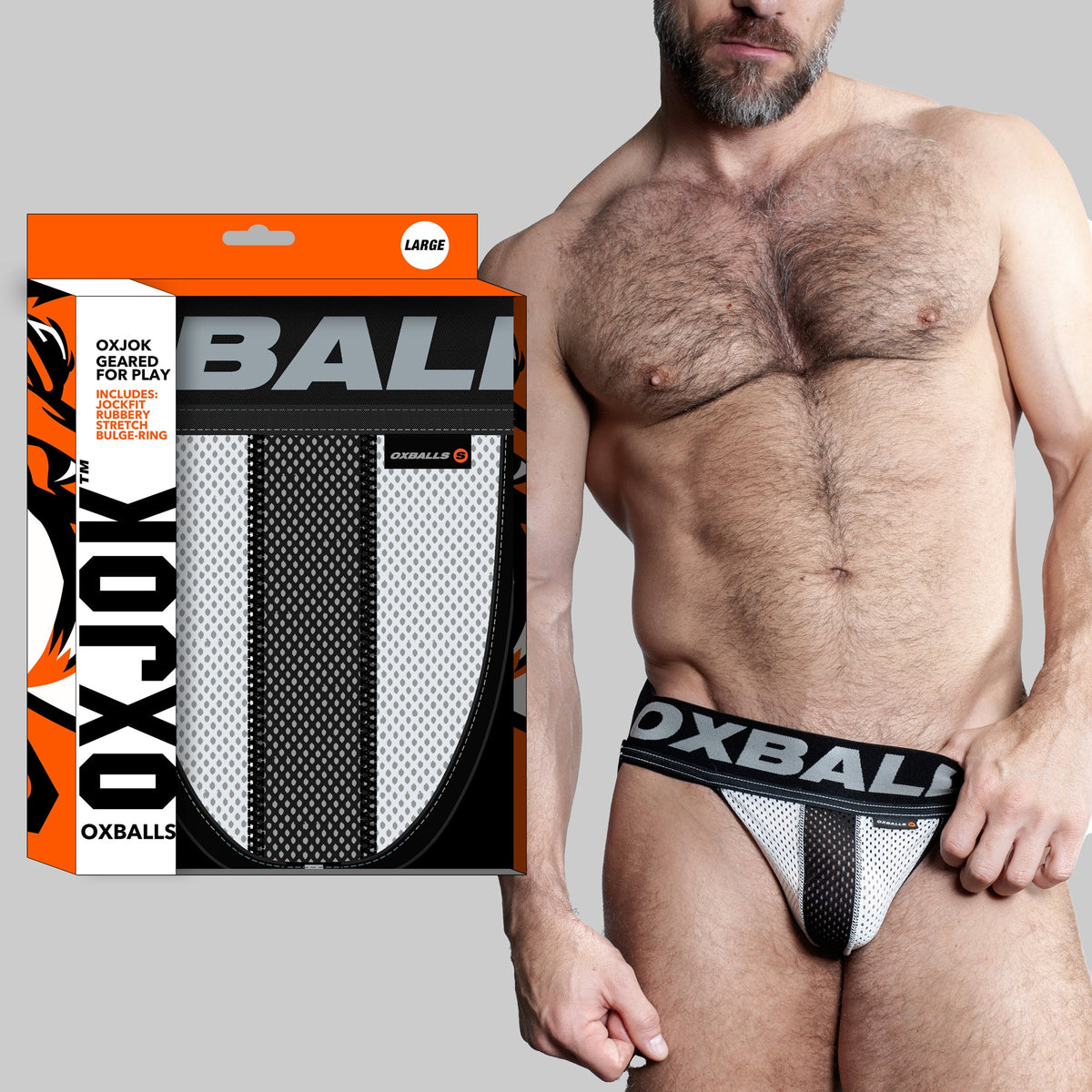 Oxballs Airmesh Swagger (Tar Black) – Comfortable Jockstrap > Clothes > Jockstraps - Tophatter Daily Deals