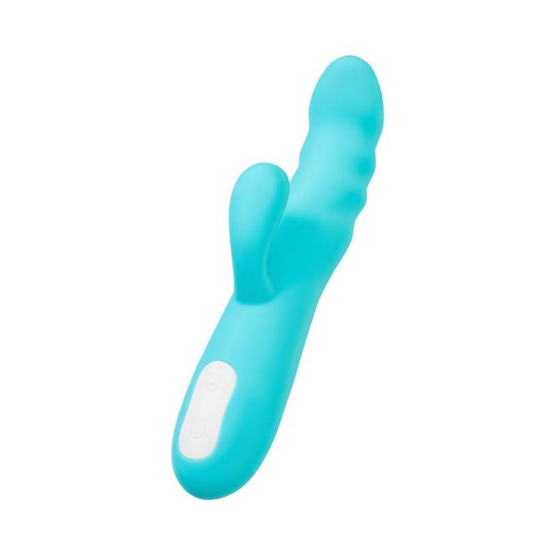 JOS Merry Swirl Rotating Shaft Rabbit Vibrator Blue 20.7cm > Vibrators > Ladies > Rabbit - Tophatter Daily Deals