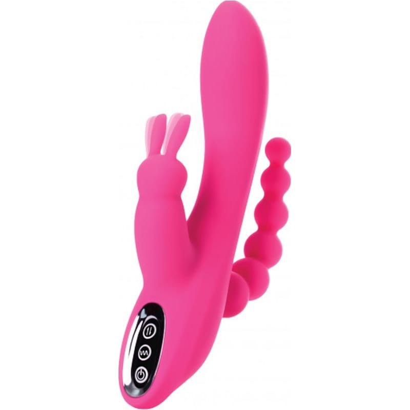JOS Spanky Triple Stimulator 21CM Soft Silicone Vibrator > Vibrators > Ladies > Rabbit Multi - Tophatter Daily Deals