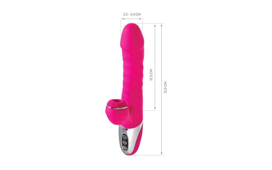 JOS To-Frolly Thrusting and Sucking Vibrator 2cm Stretch > Vibrators > Ladies > Rabbit Multi - Tophatter Daily Deals