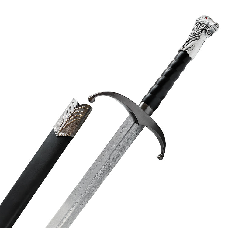 The Bastard Snow's Sword - Hand Forged Folded Steel (Damascus) Sword - Tophatter Daily Deals
