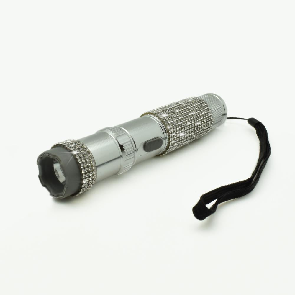 RhineStun 75,000,000* Stun Flashlight Silver Stun Flashlight - Tophatter Daily Deals