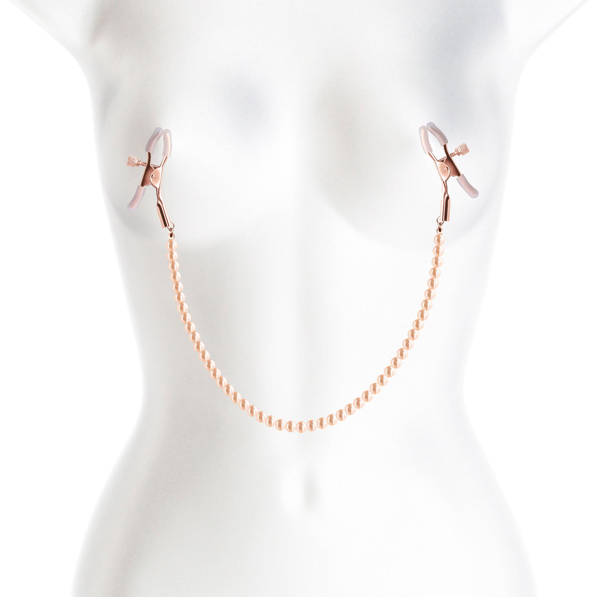 Bound Adjustable Nipple Clamps with Gold Pearl Chain – Silicone Tip Nipple Clamps > Sex Toys > Nipple Clips - Tophatter Daily Deals