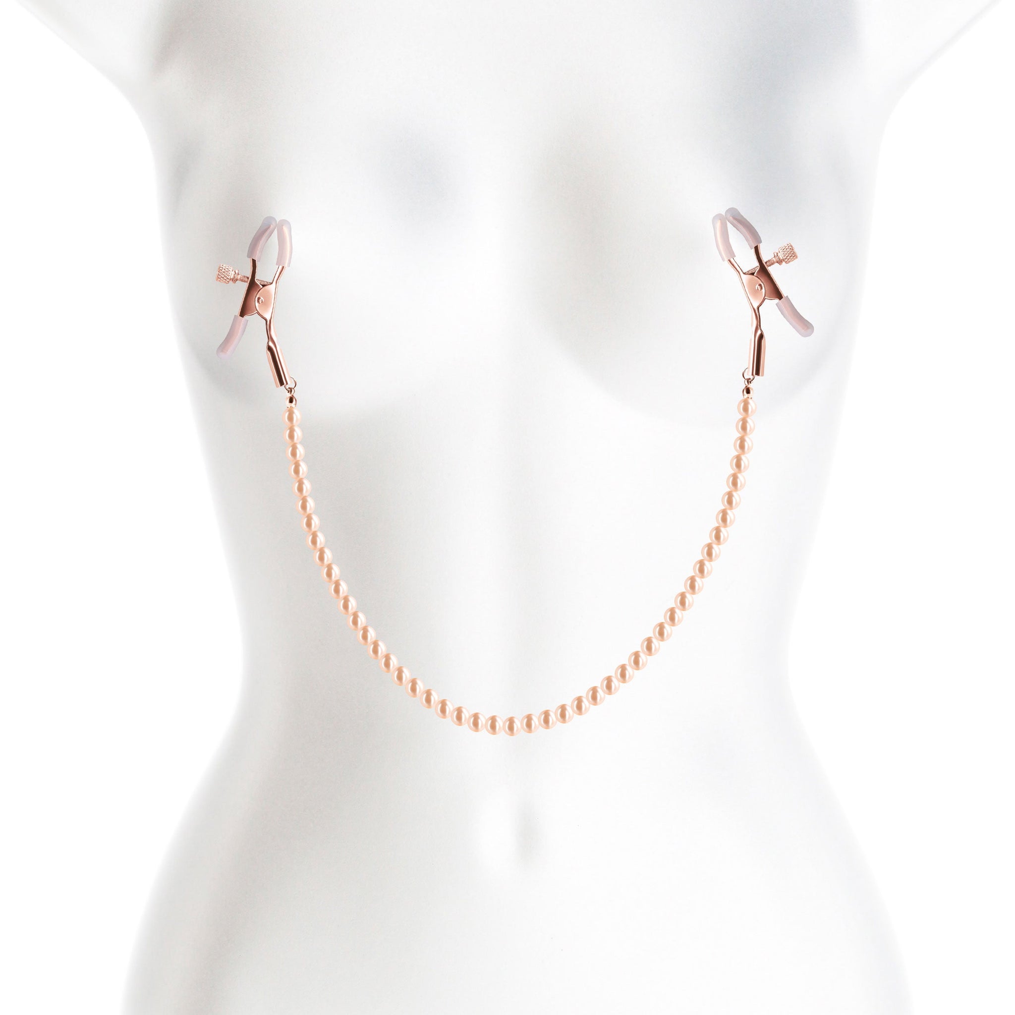 Bound Adjustable Nipple Clamps with Gold Pearl Chain – Silicone Tip Nipple Clamps > Sex Toys > Nipple Clips - Tophatter Daily Deals