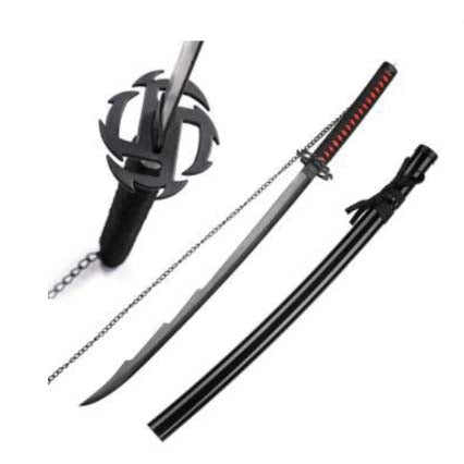 Kurosaki Ichigo's "Tensa Zangetsu" Fullbring Katana (Wood) Anime Sword - Tophatter Daily Deals