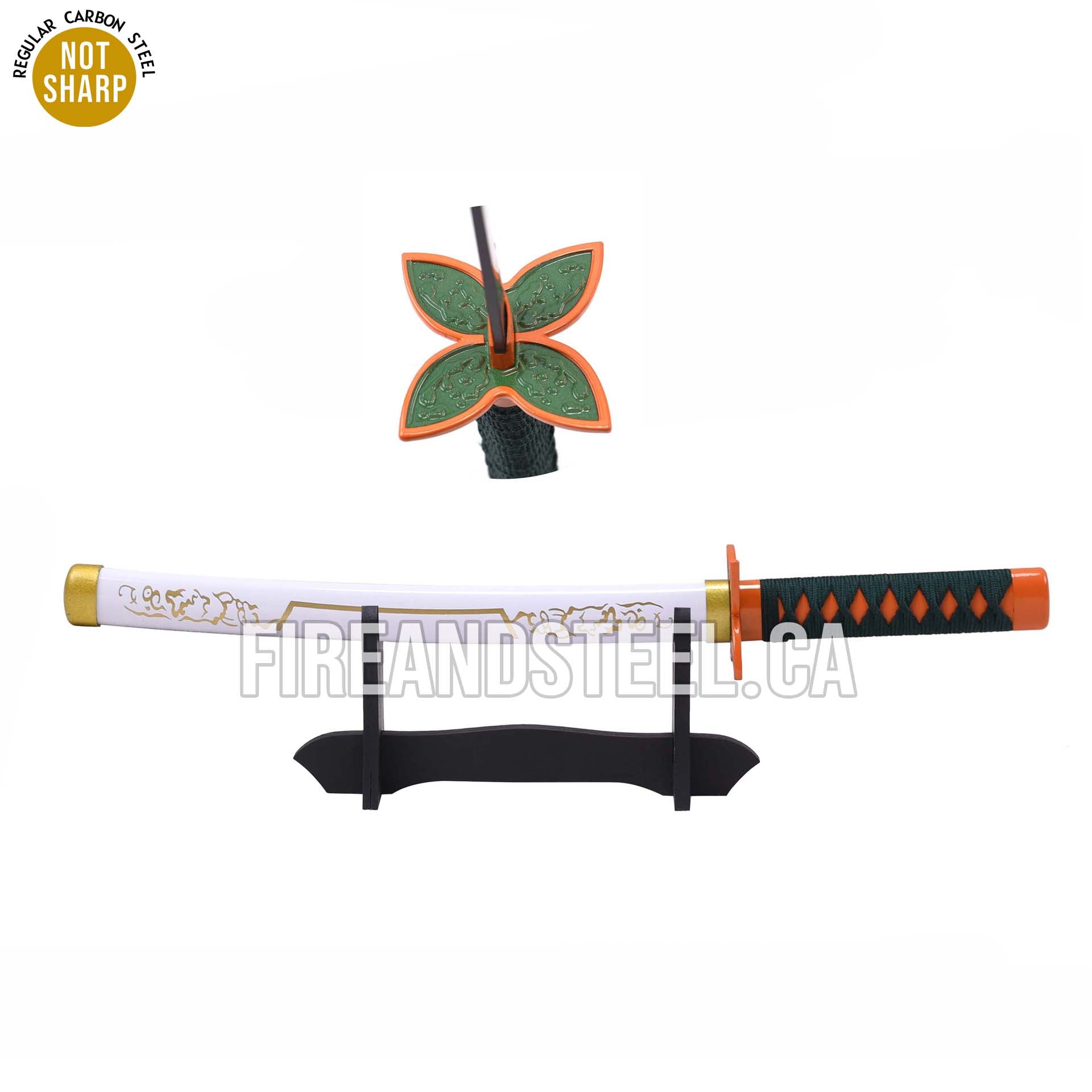 Shinobu Kocho's Lavender-Blue Nichirin Miniature Katana White Sheath Anime Sword - Tophatter Daily Deals