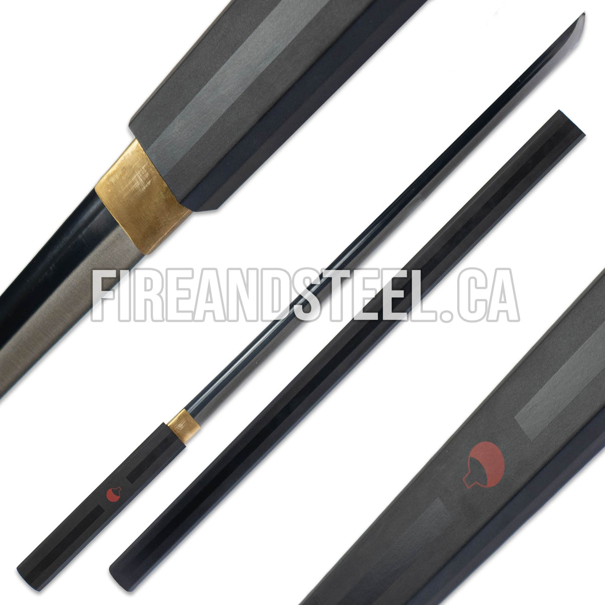 Sasuke's Sword of Kusanagi (Battle Ready) Black Anime Sword - Tophatter Daily Deals