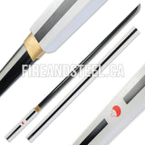 Sasuke's Sword of Kusanagi (Battle Ready) White Anime Sword - Tophatter Daily Deals