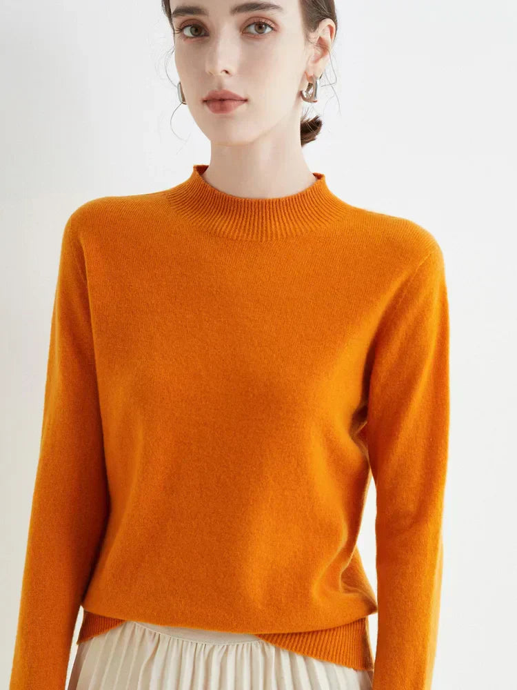 Soft Classic Women’s Pullover - Mock Neck, Wool, Work - Tophatter Daily Deals
