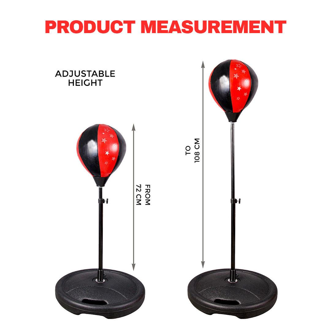 Junior Boxing Sets - Junior Boxing Set Kids Punch Bag Ball & Mitts Gloves Kit Children Free Standing Sports & Outdoor - Tophatter Daily Deals