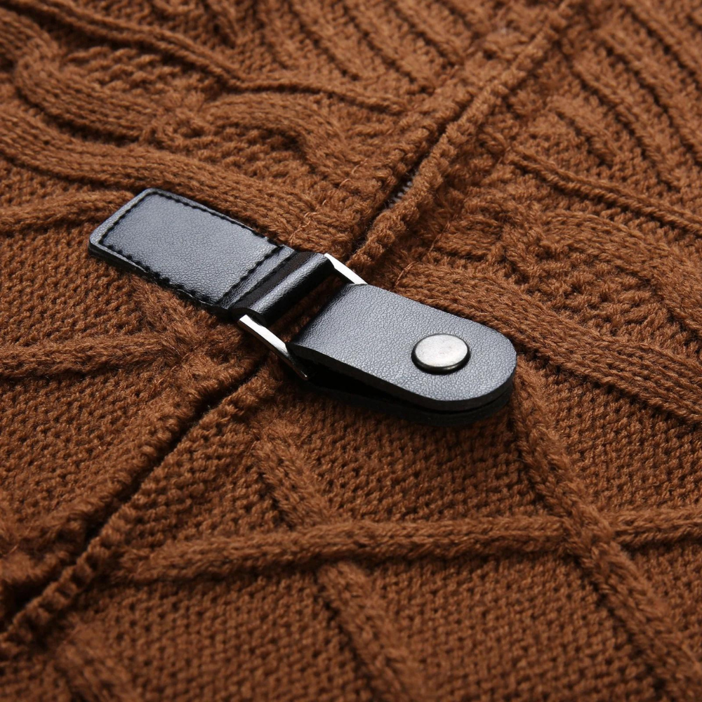 Warm Men’s Turtleneck Sweater - Shawl Collar, Merino - Tophatter Daily Deals