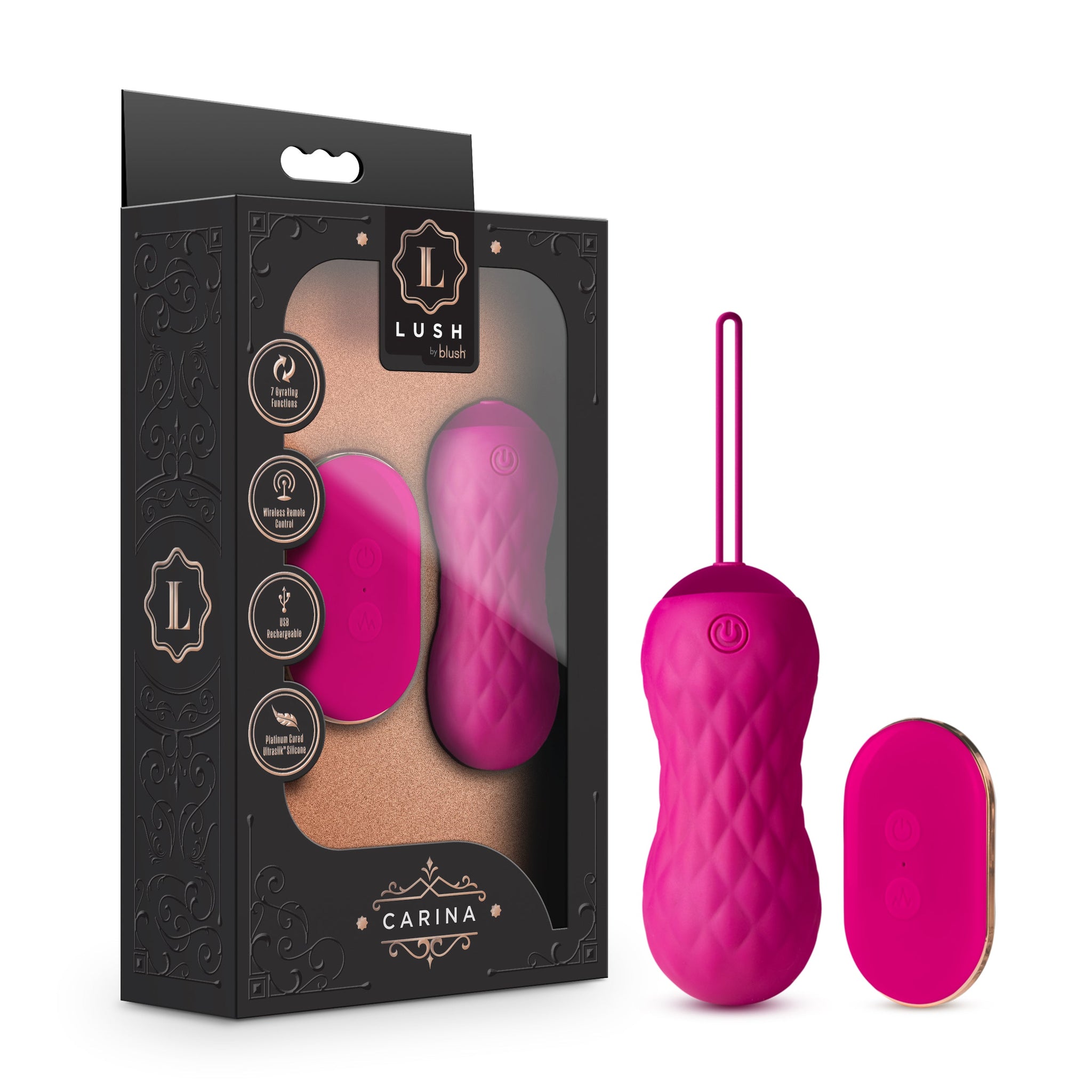 Lush Carina – Remote-Controlled Gyrating Vibrating Egg > Sex Toys For Ladies > Vibrating Eggs - Tophatter Daily Deals