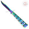 Jaguar HEAVY Butterfly Knife Big FAT Balisong - Asst. Colors Rainbow Knife-Balisong - Tophatter Daily Deals